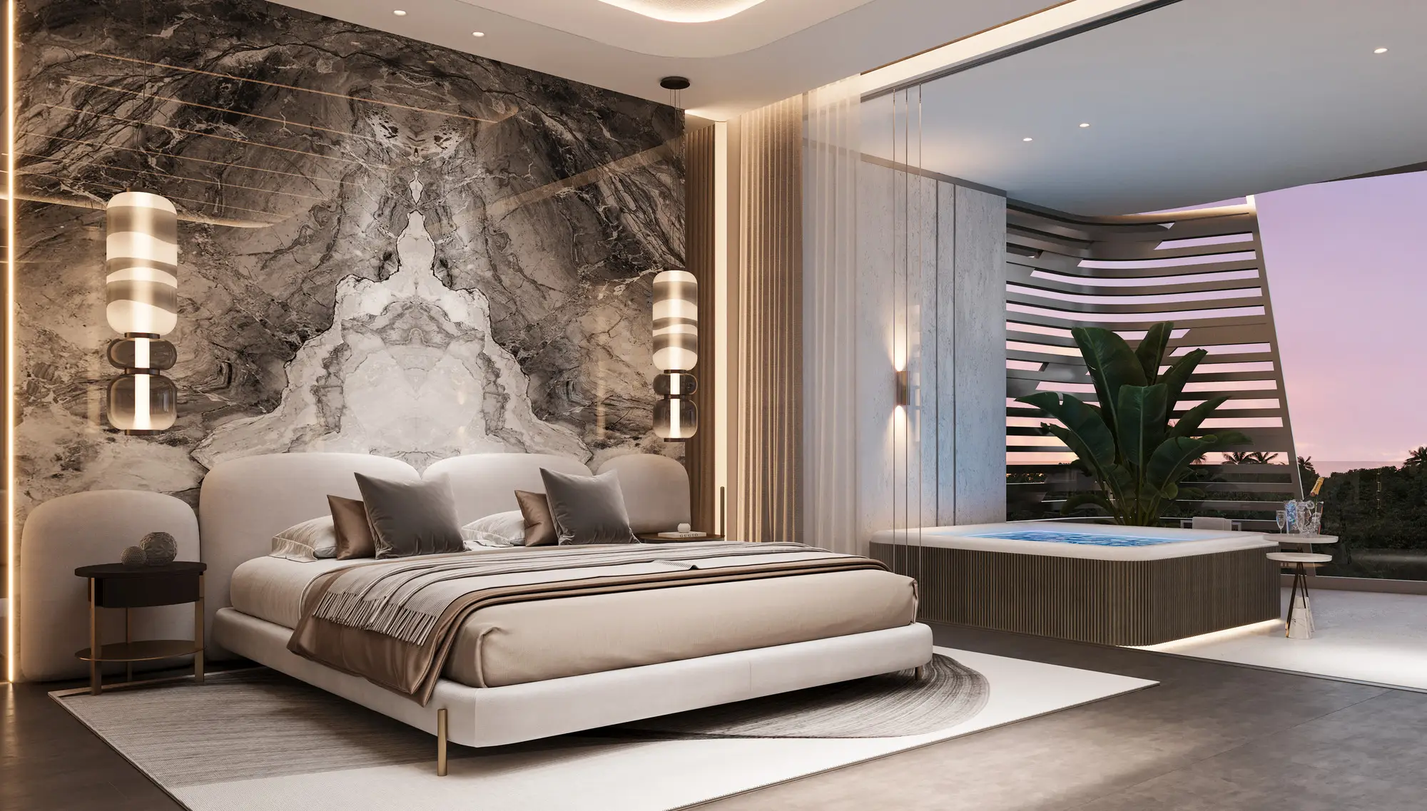 Interior residensi satu kamar tidur, Magnum Resort Sanur