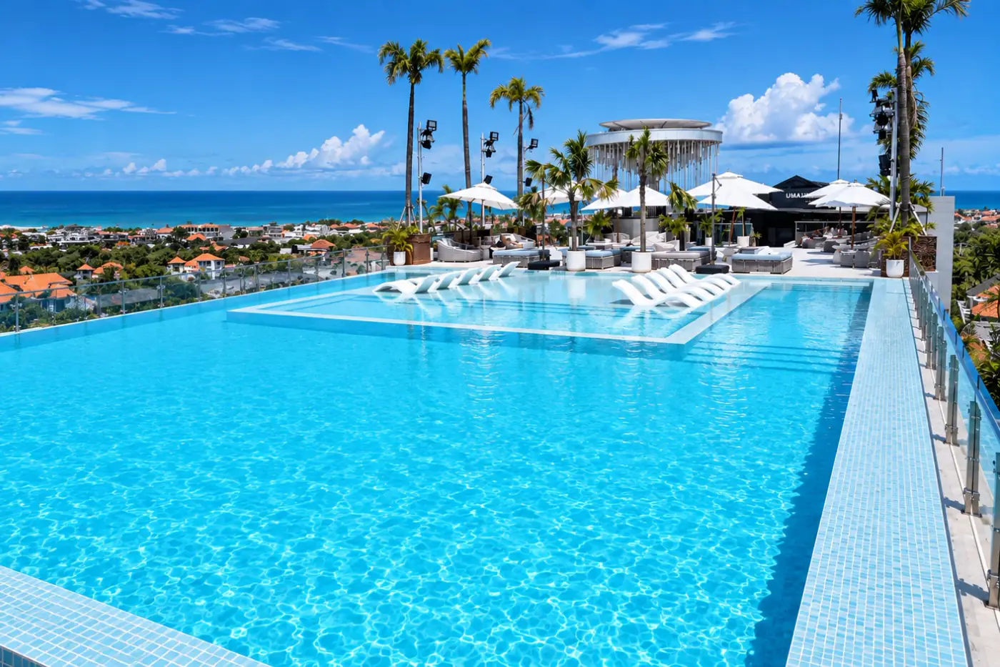 Infinity pool over the ocean at The Umalas in Umalas, Bali