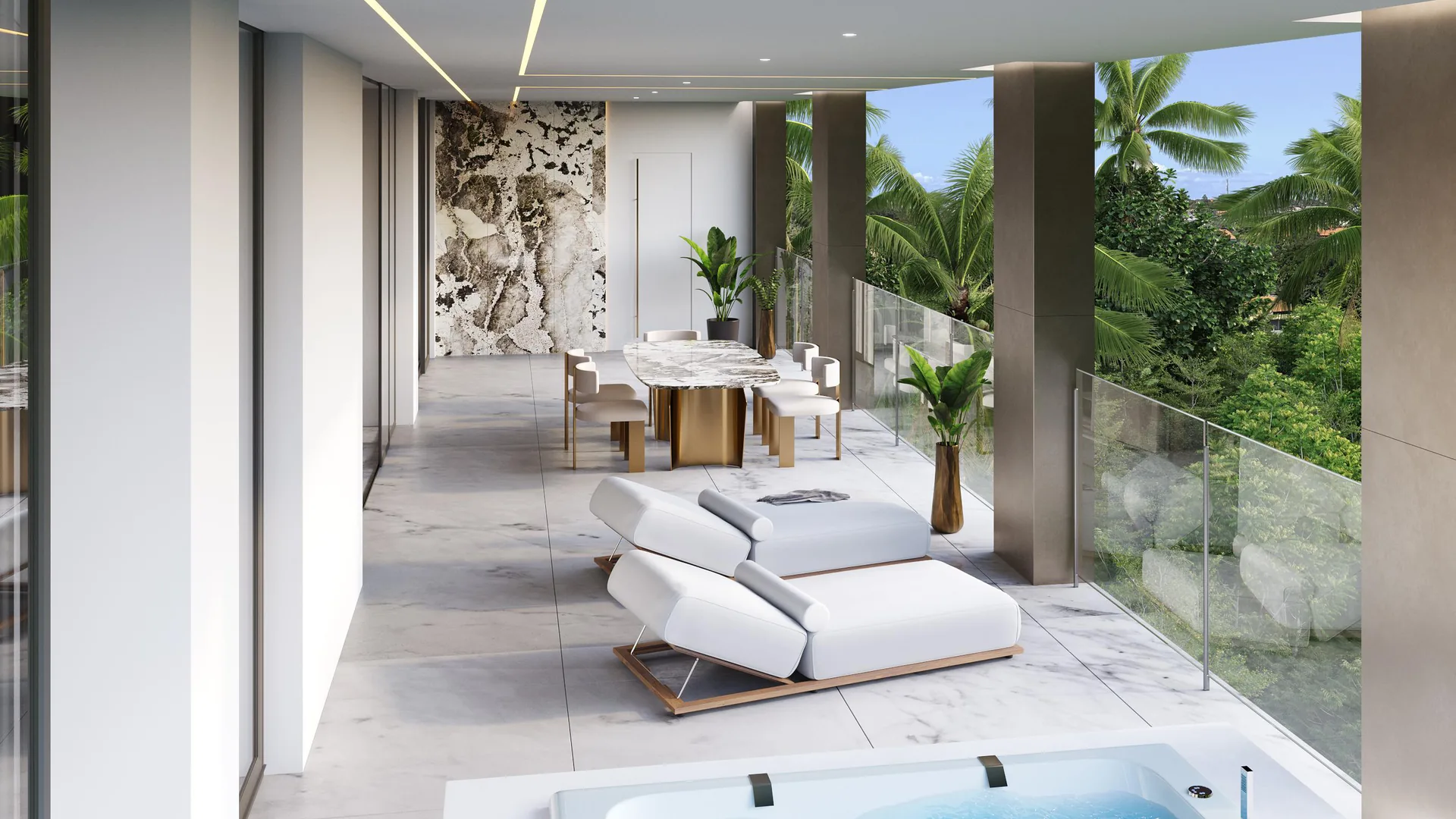 Penthouse interior at The Umalas Signature in Umalas, Bali