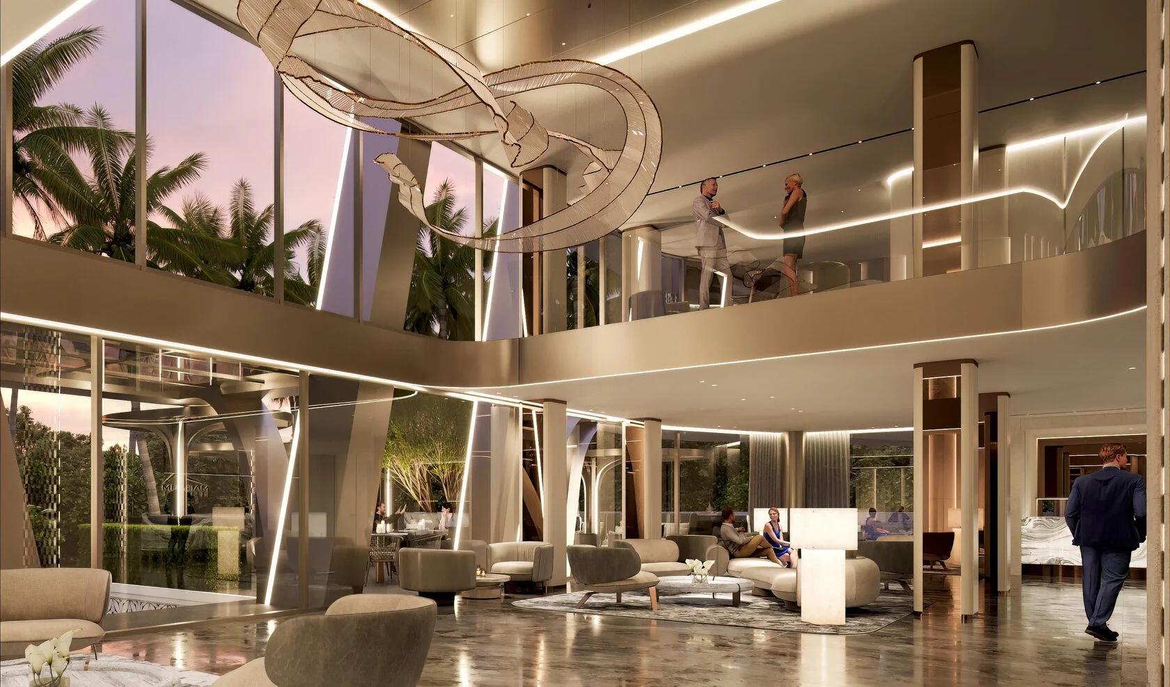 Magnum Resort Sanur — piscine et beach club vus du ciel