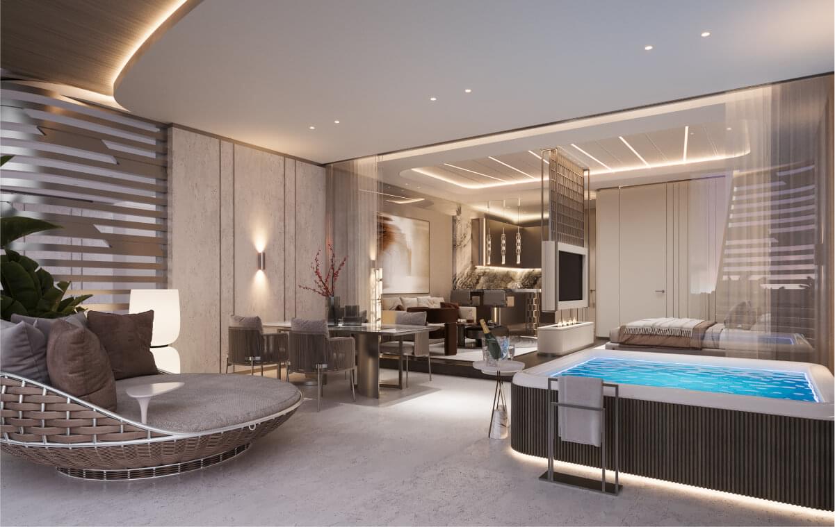 Intérieur d’un appartement une chambre, Magnum Resort Sanur